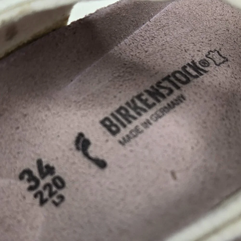 Birkenstock Gizeh Girls Thong Sandal Metallic Mauve Boho Slip On‎ L3